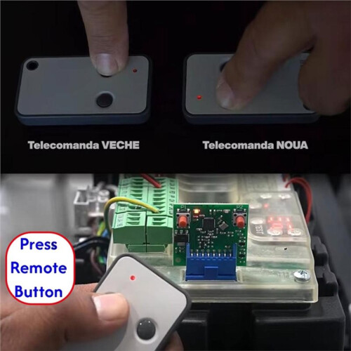 4PCS Remote Control 433.92MHz for Roger E80 TX52R Garage Door Remote Control Handheld Transmitter 2