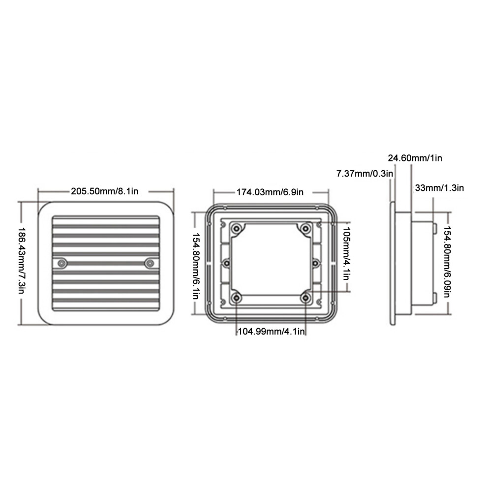12V One-Way Rv Vent Fan Dustproof White 7293282864955