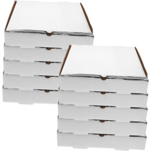 Practical Pizza Boxes 10pcs Pizza Wrapping Case Portable Pizza Storage for Party Restaurant