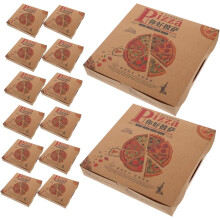 20Pcs Pizza Storage Box cardboard Pizza Takeout Container Lid Disposables Paper Food Packaging Boxes