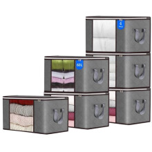 boîtes de rangement en tissu avec couvercles