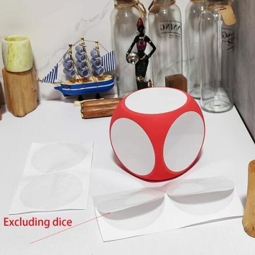 Eraseable whiteboard dice