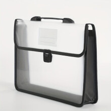Plastic documentenmap met handvat