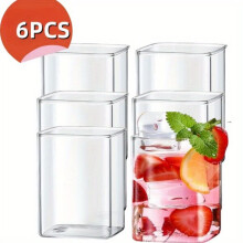 Verres carrés, lot de 6.