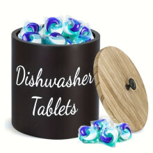 Houten doos voor vaatwastabletten