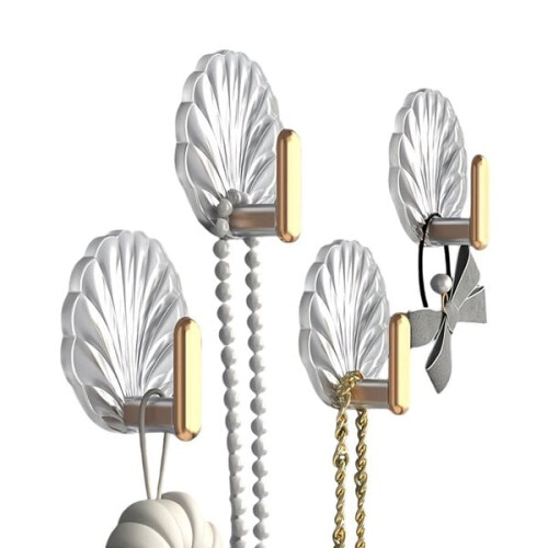 Transparent adhesive wall hook