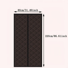 Magnetic door curtain