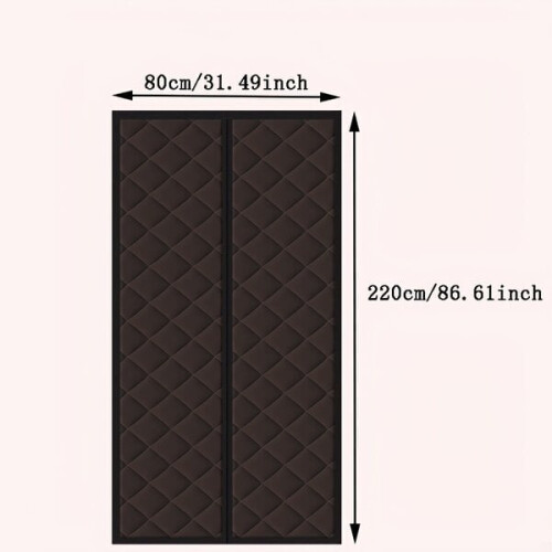 Magnetic door curtain