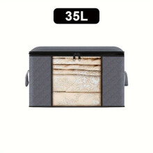 Fabric storage box with handle