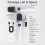 1 to 2 Wireless Microphone with Receiver  AI Speaker Microphone Multi Sound Effect Mixer System for Karaoke Black 9