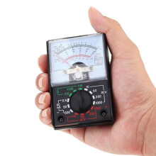 Multimeter, AC/ Volt 1000V Voltmeter Amp Volt Ohm Spanningsmeter met Meetsnoeren