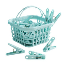 Plastic clothespins with basket