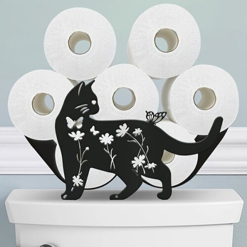 Porte-papier toilette double face pour chat