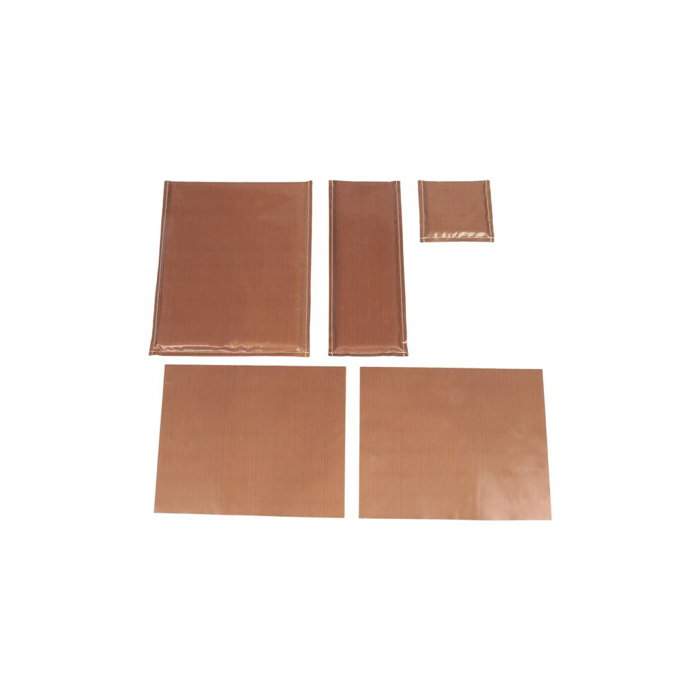 5Pcs/Set 3 Sizes Heat Pressing Transfer Pillow Ptfe Heat Pad With 2Pcs Ptfe Heat Press Sheet For Heat Press Digital 6033360390089
