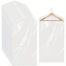 Transparent clothes hanging bags