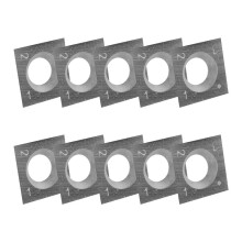 10Pcs Wood Turning Carbide Insert Blades Milling 30 Degree Lathe Chisel Replacement Blade 14X14X2mm