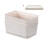 Plastic wicker boxes with lids 1