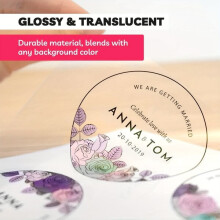 Transparent sticker paper for printer
