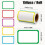 Colored sticker labels for names 1