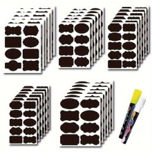 Waterdichte zwarte stickers