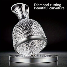 Decanter per vino con taglio a diamante