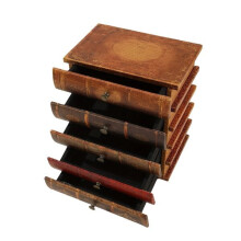 Vintage book-shaped box