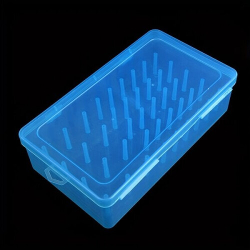 Transparent thread storage box