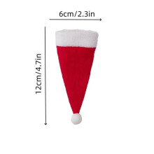 Mini kerstmutsjes, 10 stuks.