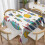 Polyester-Tischdecke mit Fischmuster 1