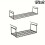 Universal shoe rack in black and white. 1