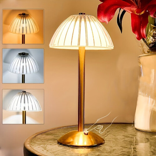 Lampe de table rétro en cristal 1