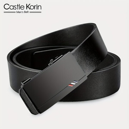 Leather automatic men's belt 2