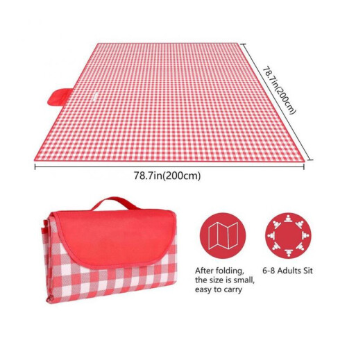 Picnic blanket waterproof ,with carry handle strap, portable and foldable 1