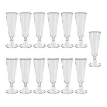 Wegwerpbekers van hard plastic, 150 ml, 60 stuks.