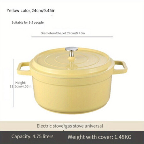 Geëmailleerde aluminium stoofpot 1
