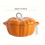 Multifunctional pumpkin-shaped cast iron soup pot. 5