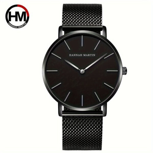 Edelstahluhr mit Mesh-Armband