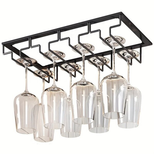 Metal wine glass holder 1