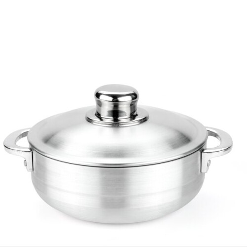 Aluminium pan met deksel 1