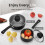 Non-stick pot set with lids 5