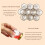 Hexagonal mini glass honey jars 5