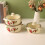 3-piece enamel pot set for the kitchen. 5