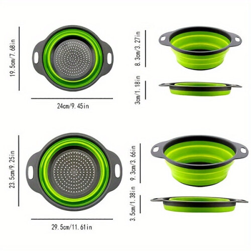 Foldable silicone colander 1