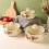 3-piece enamel pot set for the kitchen. 3