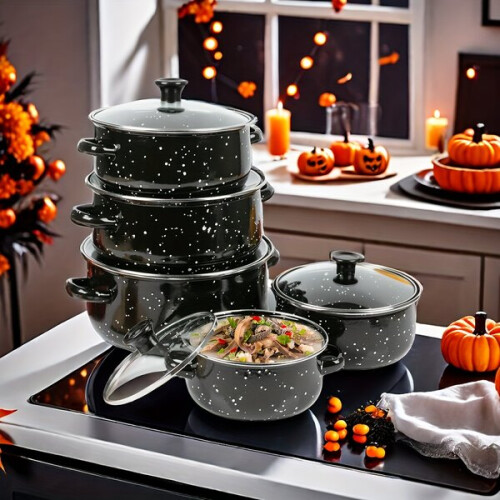 Halloween Emaille-Topfset 1