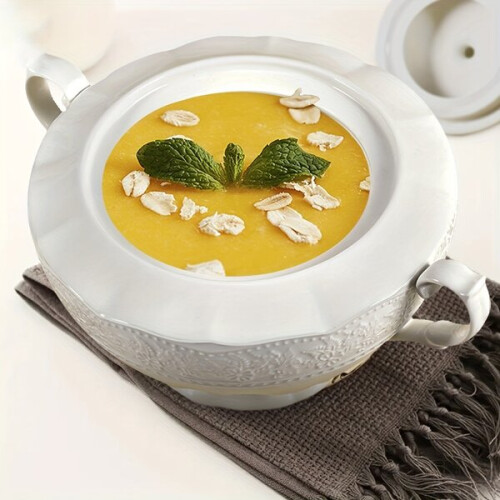 Ceramic soup bowl with lid 2