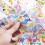 Set of colorful 3D stickers for suitcase 3