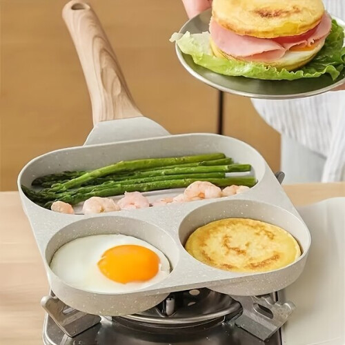 Frühstückspfanne mit vier Mulden 2