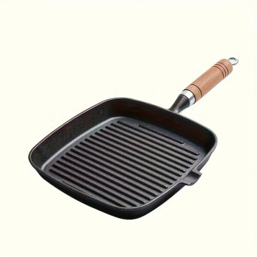 Gusseiserne Grillpfanne mit Griff 1