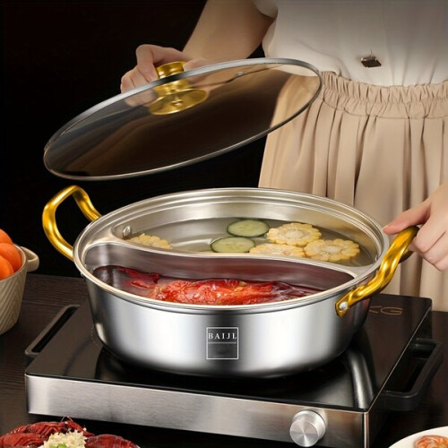 Two-flavor stainless steel pot 1